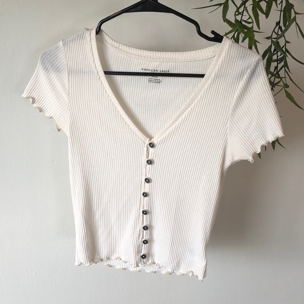 American Eagle Crop Tee